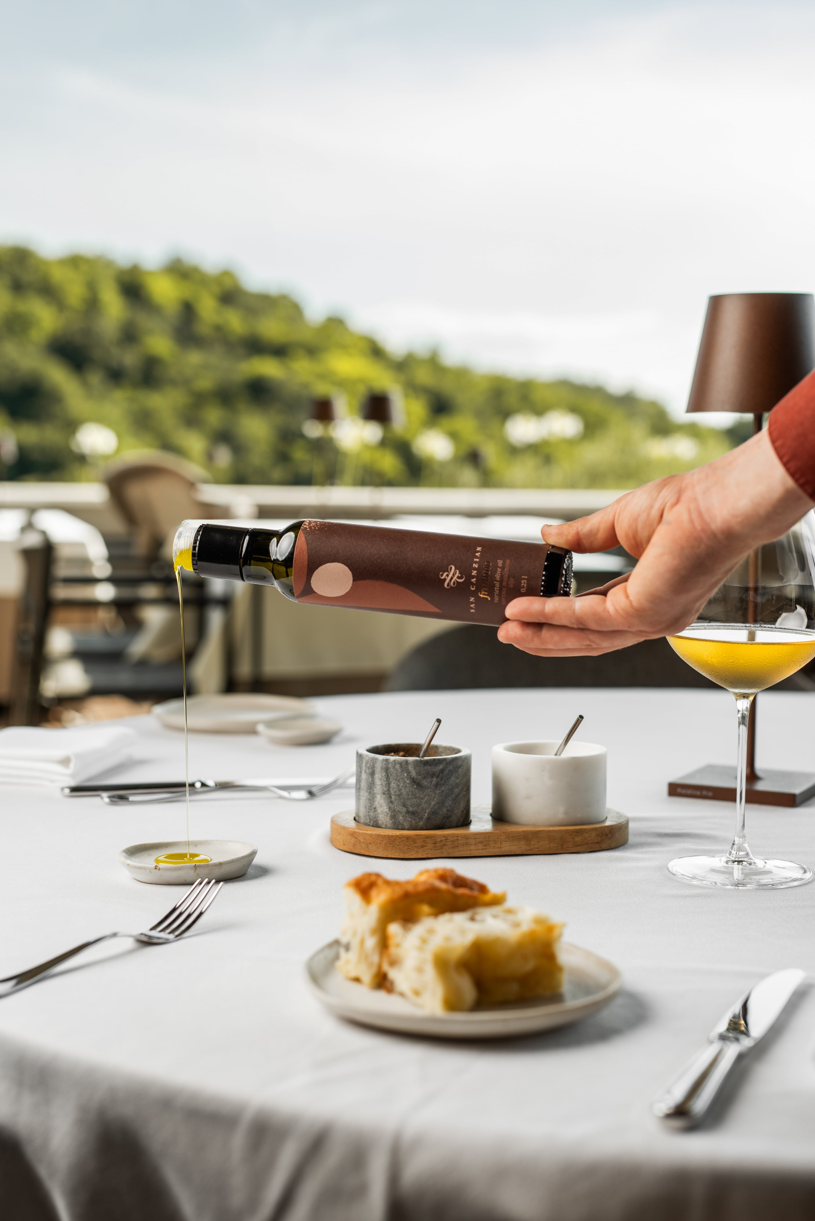 San Canzian olive oil tasting